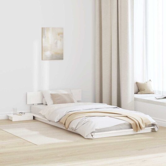  Sengestamme Hvit 90 x 200 cm tre