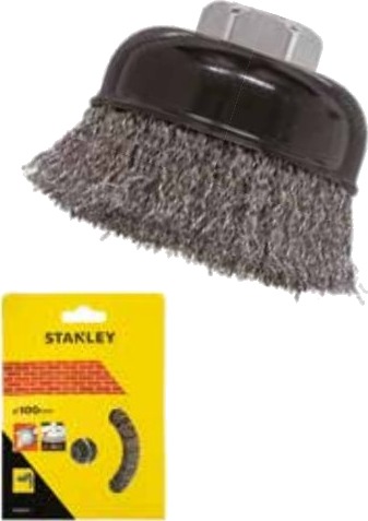 Stanley Sta36200-Xj, Kopp Stålbørste, Metall, Black & Decker, 6,5 Cm, M14, Stål