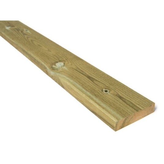 Standardsortiment Kledning rektangulær cu impregnert furu 22x98 mm klasse 1 natur