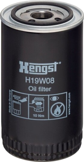 Oljefilter HENGST FILTER H19W08 Oljefilter HENGST FILTER H19W08