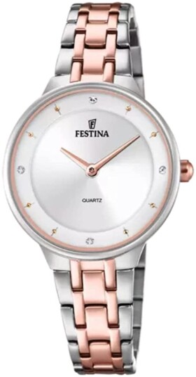 Festina Dameklokke F20626 1 Mademoiselle Sølvfarget/Rose gulltonet
