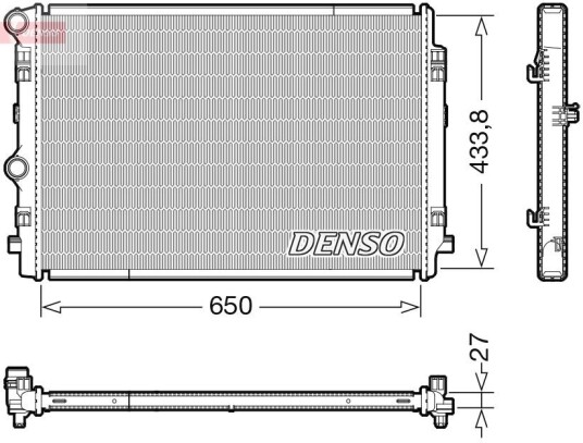 Radiator DENSO DRM02044 Radiator DENSO DRM02044