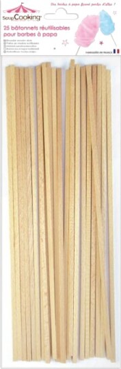 Scrapcooking Sukkerspinn Pinner 28cm Pk/25 Scrapcooking Sukkerspinn Pinner 28cm Pk/25