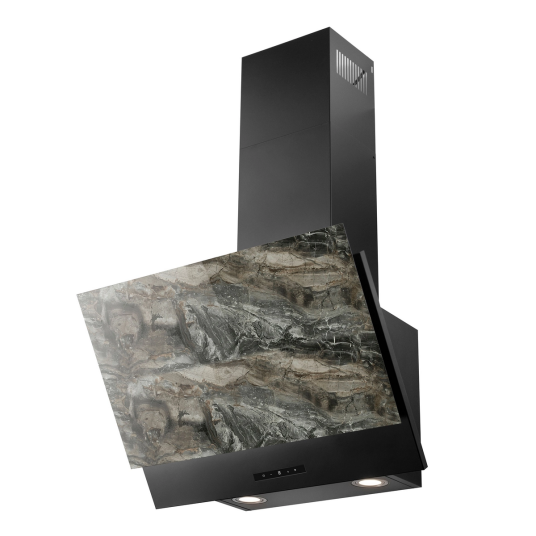 Eico Udine 60 Grey Stone Ventilator 60 cm Veggmontert Skrå Grå Stein Eico Udine 60 Grey Stone Ventilator 60 cm Veggmontert Skrå Grå Stein
