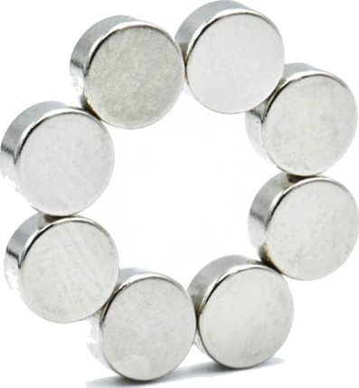 Diametrisk magnetisert neodym disk-magnet Ø 6 x 2,5 mm