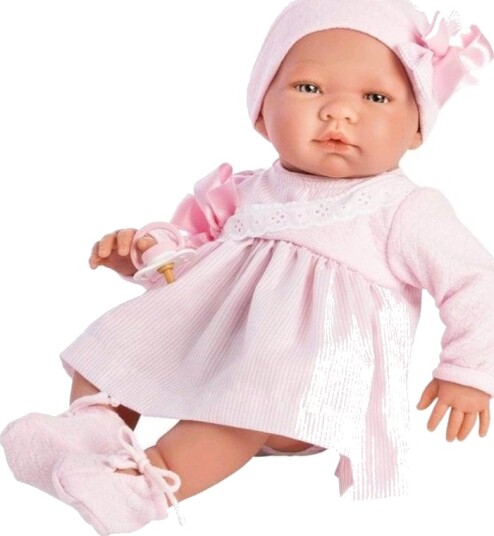 Asi Babydukke Med Rosa Kjole Og Kyse 43 cm 3+ År Maria
