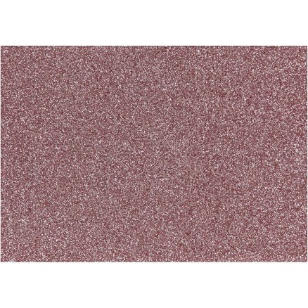 Diverse Strykestoff A5 ark 148x210 mm glitter rosa 1 ark