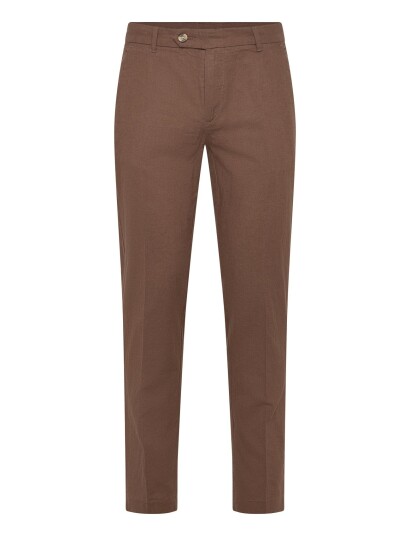 Lindbergh Linen Club Pants Brown XXXL Lindbergh Linen Club Pants Brown XXXL