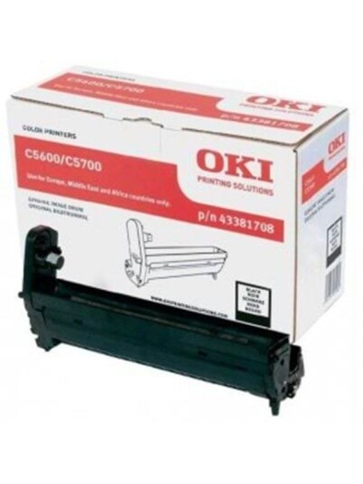 OKI 43381708 / Black Drum Kit C5600 C5700 - Trommelsett Svart
