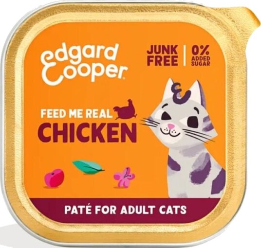 Edgard & Cooper Kattemat Kylling 85 g - Fullfôr med Høyt Proteininnhold