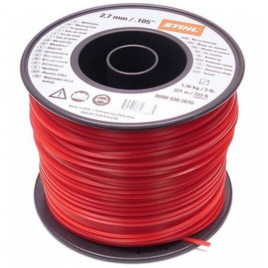 Trimmertråd STIHL Nylon Rull 2,7 mm 208 m Firkant