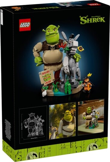 Lego Shrek Esel Og Pus Med Støvler