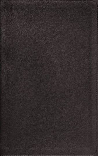 NASB, Personal Size Bible, Large Print, Genuine Leather, Calfskin, Black, Red Letter, 1995 Text, Comfort Print