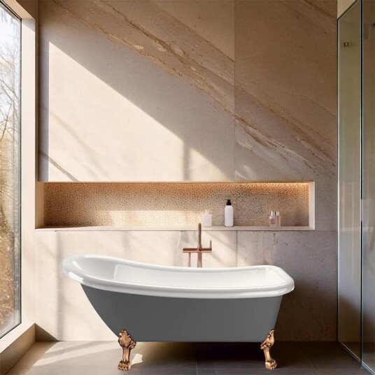 Bathlife Ideal Grå med Føtter 401410017B