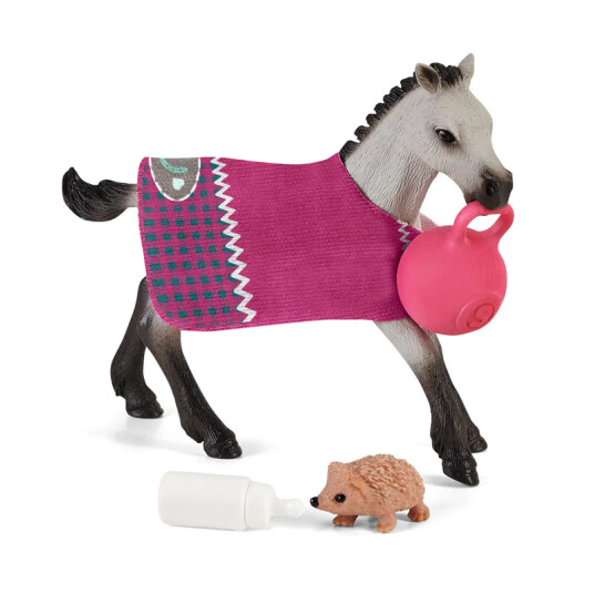 Schleich Lekende Føll Med Ball - Plast Figurer