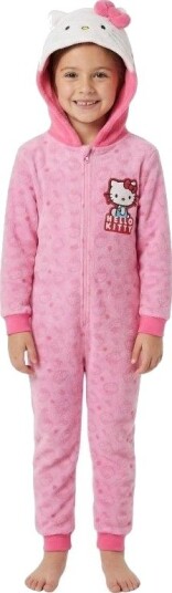 Hello Kitty Onesie Rosa Kosedrakt For Barn 4-6 År 110-116