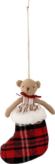 Bloomingville Noella Ornament - RED - 12X20X4 cm