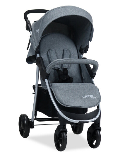 Asalvo Asalvo Pushchair Paris, Grey - Blue - 51X 106X 82