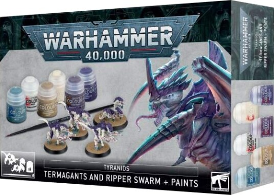 Warhammer 40.000 - Tyranids Termagants and Ripper Swarm + Paints Warhammer 40.000 - Tyranids Termagants and Ripper Swarm + Paints
