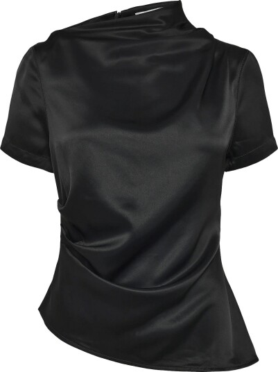 Ahlvar Gallery Lizi Satin Tee BLACK M