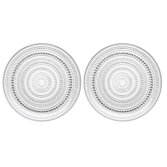 Iittala Kastehelmi Tallerken Klar 24,8 cm 2 pk Iittala Kastehelmi Tallerken Klar 24,8 cm 2 pk