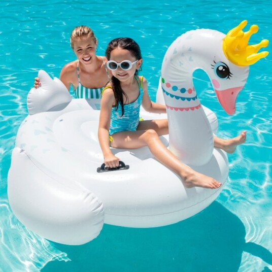 Intex Oppblåsbar Ride-On Majestetisk Svane 142x137x99cm fra 3 år