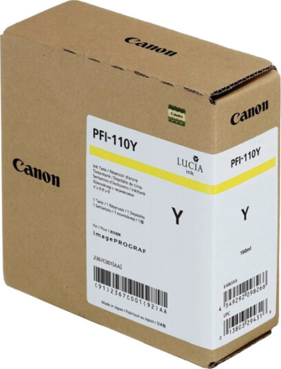 Canon Blekk Gul Pfi-110 160ml - Tx-2000/3000/4000