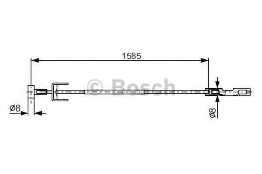 Bremsewire BOSCH 1 987 482 145