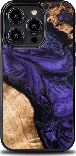 Bewood Unique Deksel iPhone 15 Pro Fiolett