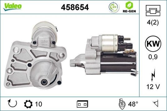 Starter VALEO 458654