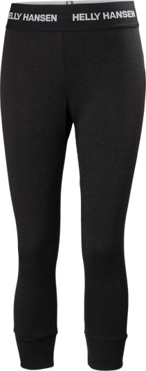 Helly Hansen Dame Lifa Merino Mellomvekt 3/4 Skibukser Svart L L Helly Hansen Dame Lifa Merino Mellomvekt 3/4 Skibukser Svart L L