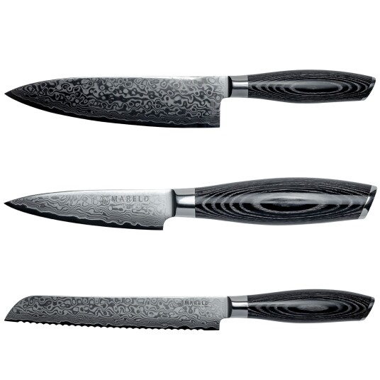 Mareld Akio Knivsett m. brødkniv svart