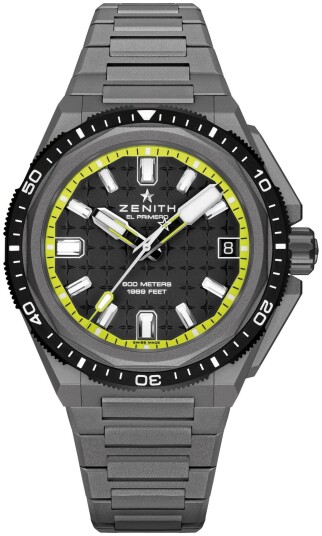 Zenith Herreklokke 97.9600.3620 21.I300 Defy Grå/Titan Ø42.5 mm