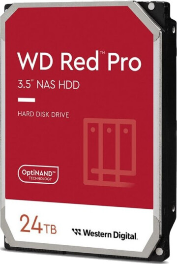 Western Digital Red Pro 24TB Intern Harddisk 3.5" SATA 6Gb/s 7200 RPM 512 MB Western Digital Red Pro 24TB Intern Harddisk 3.5" SATA 6Gb/s 7200 RPM 512 MB