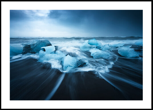 Blue Ice Plakat Plakat / 30x40cm