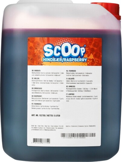 Scoop Bringebær slush konsentrat 5L Scoop Bringebær slush konsentrat 5L