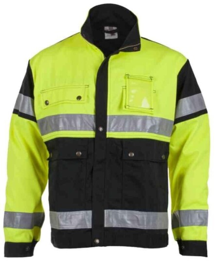 BS Dokka Arbeidsjakke, HiVis kl.2 Unisex, Str. 50, Gul/Sort BS Dokka Arbeidsjakke, HiVis kl.2 Unisex, Str. 50, Gul/Sort