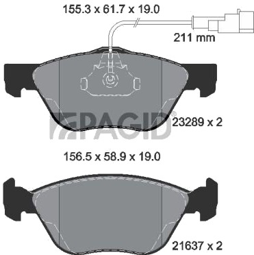 PAGID T1099N Bremseklosser