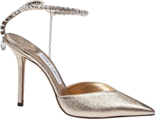 Jimmy Choo, Dame, Sko, Grå, 38 1/2 EU,
