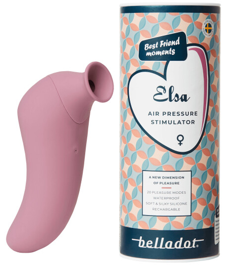 Belladot Elsa Air Pressure Klitorisstimulator - Lyserosa