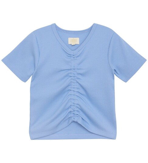 Creamie T-Shirt Ss Rib - Blue - 116 Creamie T-Shirt Ss Rib - Blue - 116