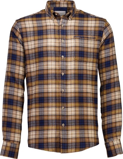 Bison Checked Shirt L/S CAMEL L Bison Checked Shirt L/S CAMEL L