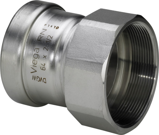 88,9 mm x 3" Sanpress Inox overgang