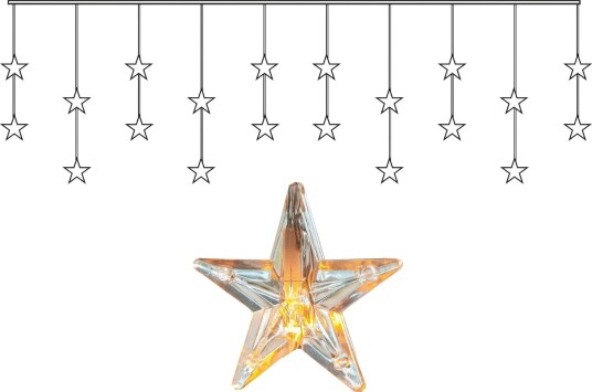 Star Trading   Lysgardin 180x40 LED   Transparent