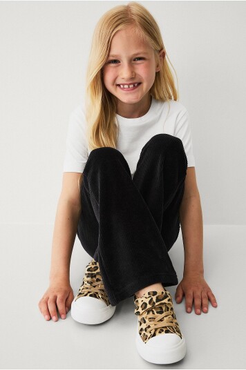 Ellos Collection Leggings i velur Svart