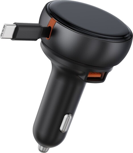 Dacota Platinum 81 W billader med uttrekkbar kabel Svart