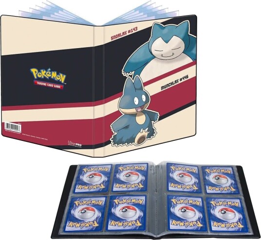 Pokémon Mappe Til Pokémonkort - 80 Kort - Snorlax Og Munchlax