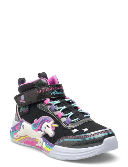 Skechers Girls Unicorn Chaser Black 30