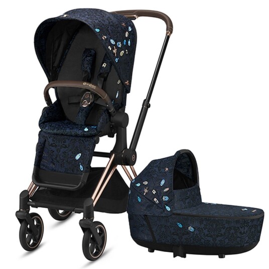 Premiumpakke Cybex Priam Jewels of Nature Ink Bag og Sittedel