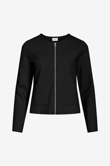 Vila Kardigan viGarden L/S Short Svart Vila Kardigan viGarden L/S Short Svart